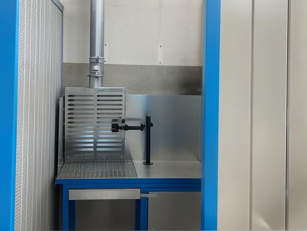 Impianto di filtrazione aria per la carpenteria