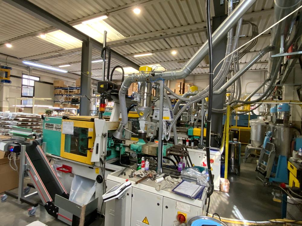 Impianto filtrazione polveri della plastica