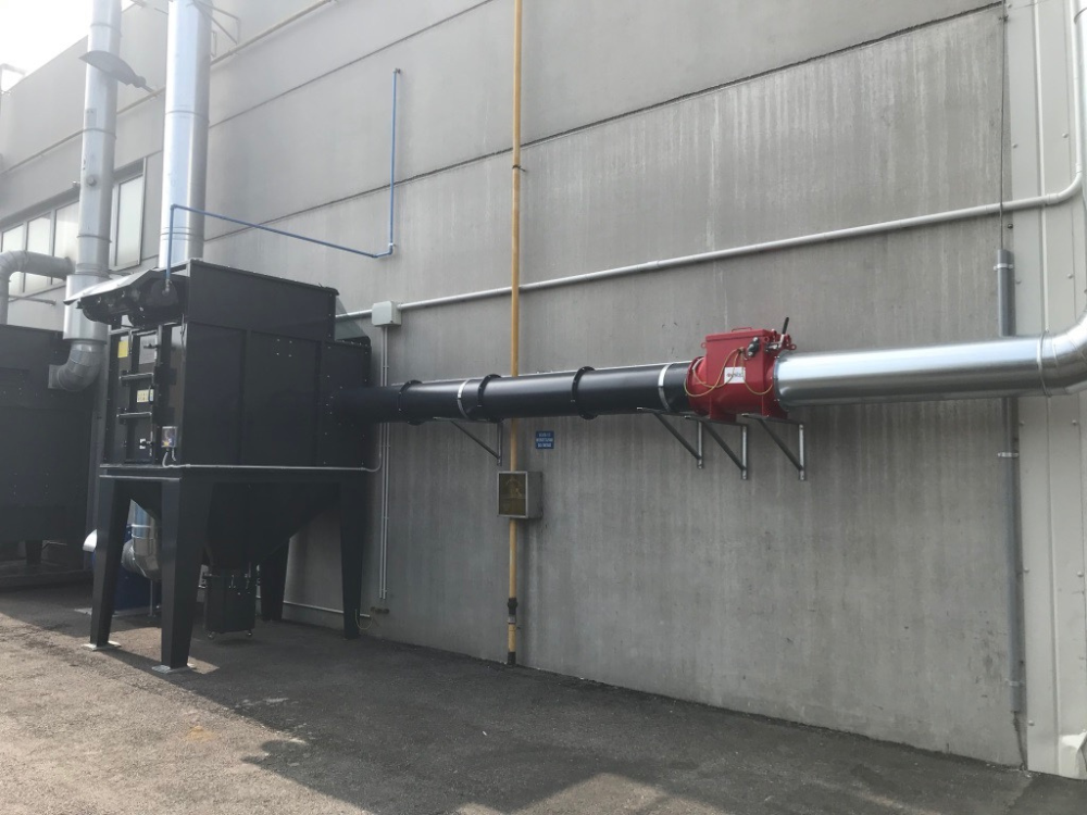 Impianto per filtrazione polveri ATEX